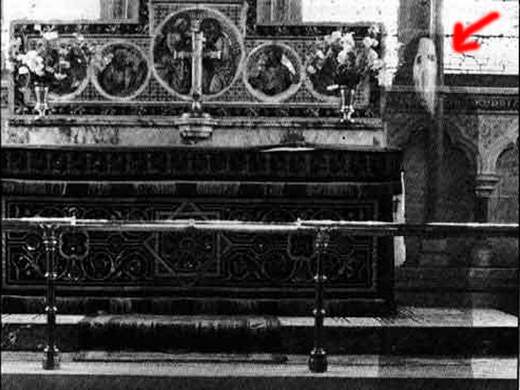 10 Most Famous Ghost Pictures and Their Story -  Monk In Church