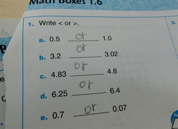 Funny test answer