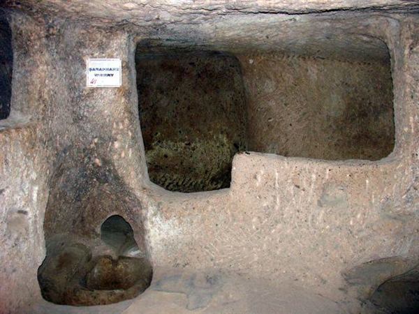 One of the many hidden tunnel entrances to Derinkuyu