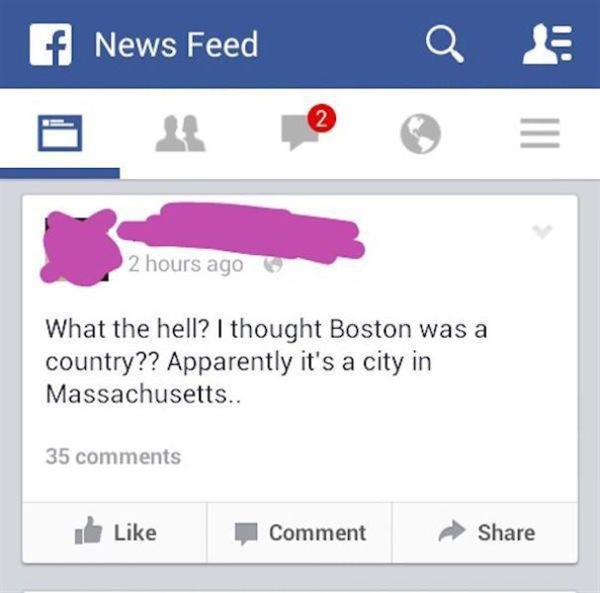 Boston is a country