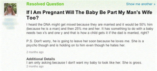 If I am pregnant will the baby be part my man wife too
