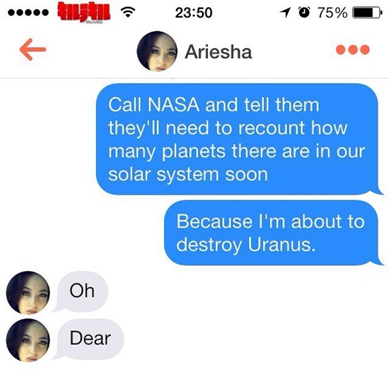 He is about to destroy uranus 