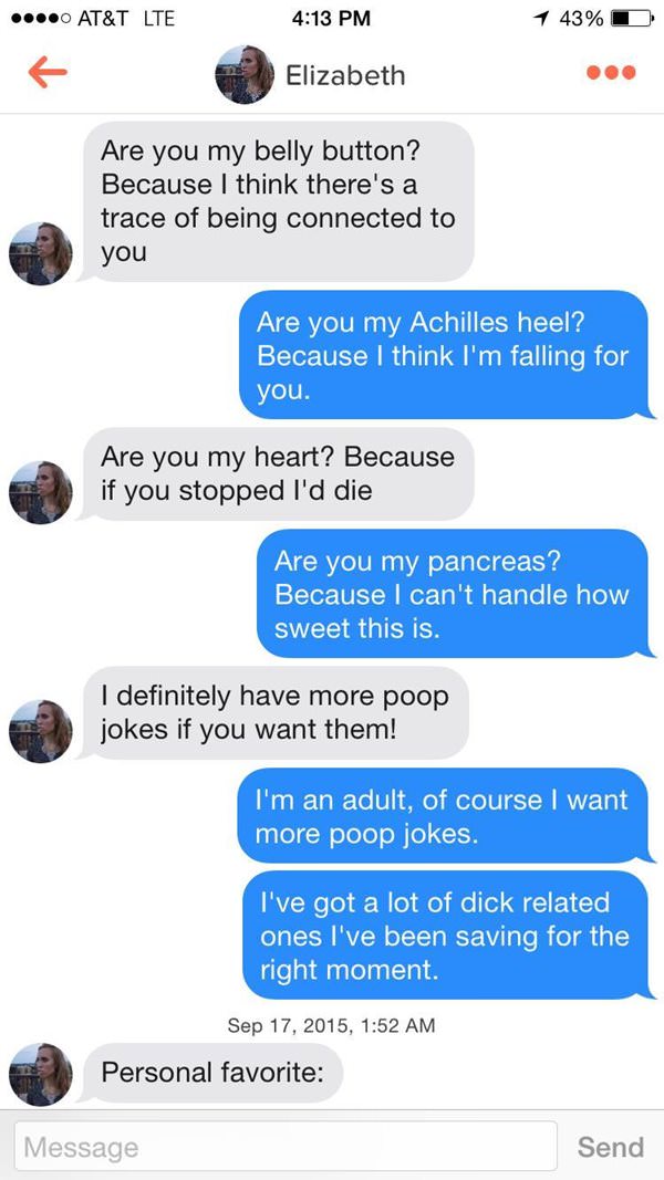 These Are The Best Pick Up Lines From Tinder