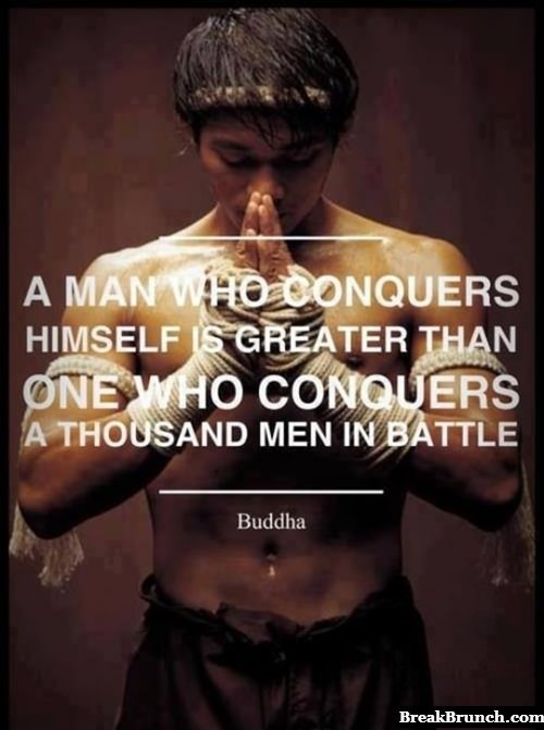 A man who conquers himself