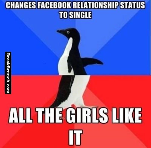 When I changed relationship status on Facebook