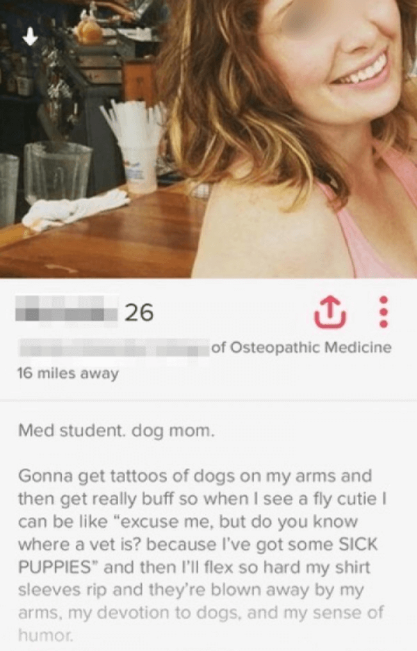 Dogs bios about funny tinder 33 Funny