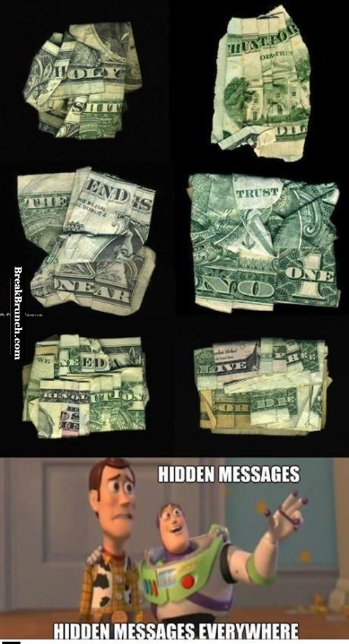 Hidden messages in dollar bill