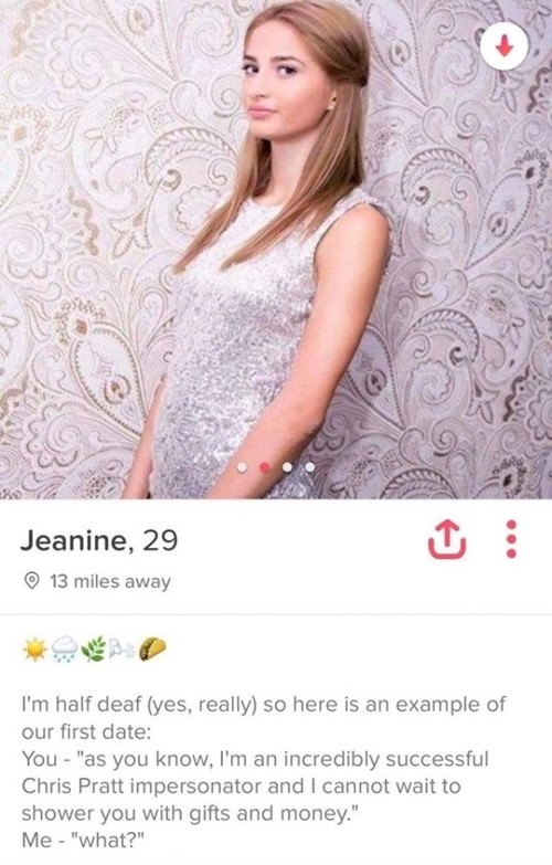 Tinder profile examples female