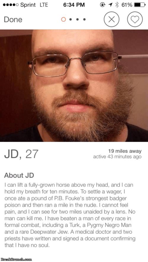 Weird tinder profiles