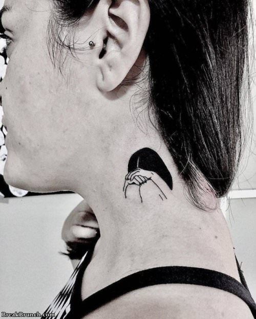 Neck Tattoo  Neck tattoo Throat tattoo Tattoos