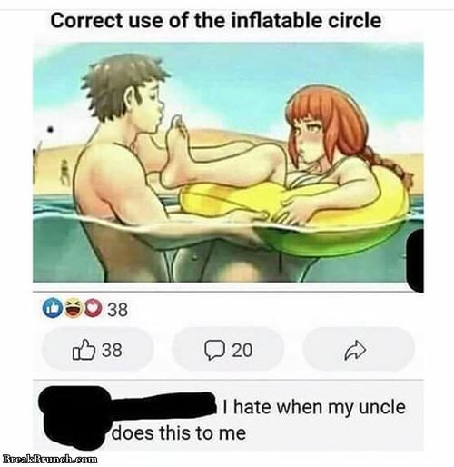 Correct use of inflatable circle