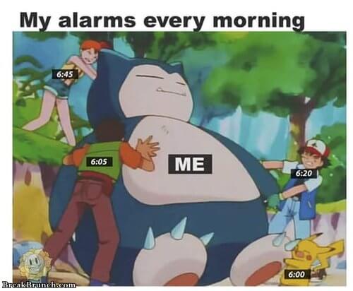 my-alrms-every-morning-071019