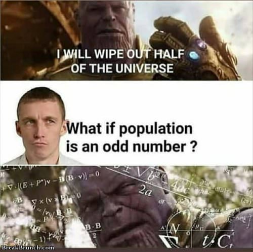 Thanos can’t do math