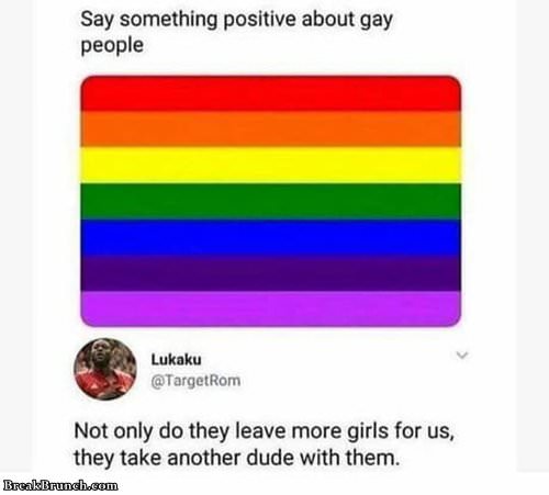 Positive for gay people