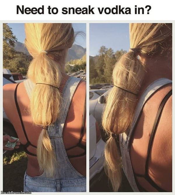 How to sneak vodka into concert