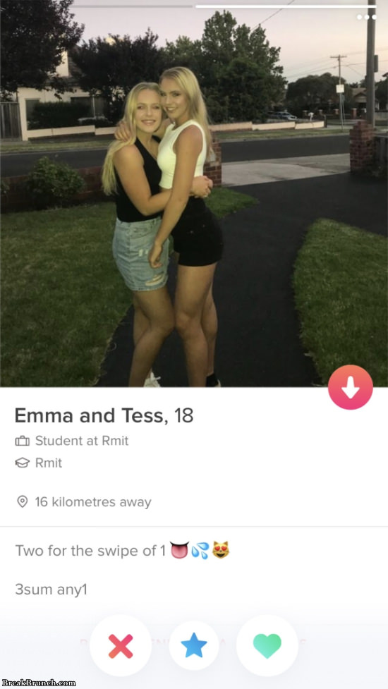 Tinder two profiles