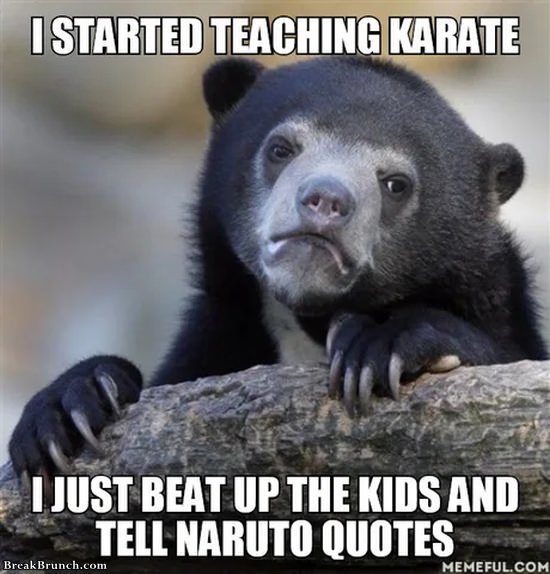 I am a karate teacher