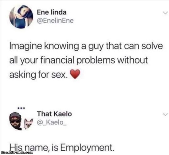 Sex and money problems solved