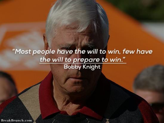 Most people have the will to win