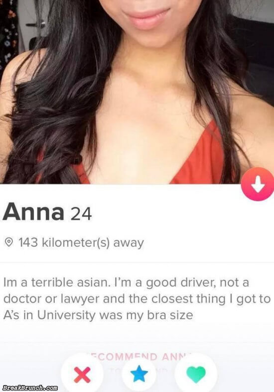 Anna is a terrible Asian