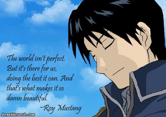 The world isn’t perfect – Roy Mustang