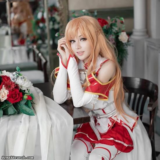 Beautiful Sword Art Online Asuna Fairy Queen cosplay by Mooi_Nanase (9 ...