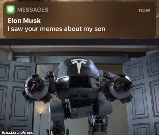 When you made fun of Elon Musk’s son