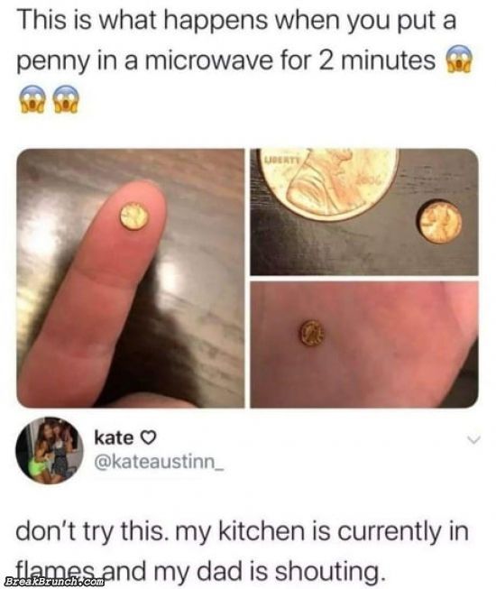 This is what will happen when you microwave a penny