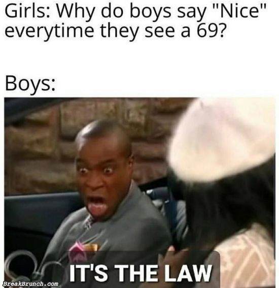 It is the law