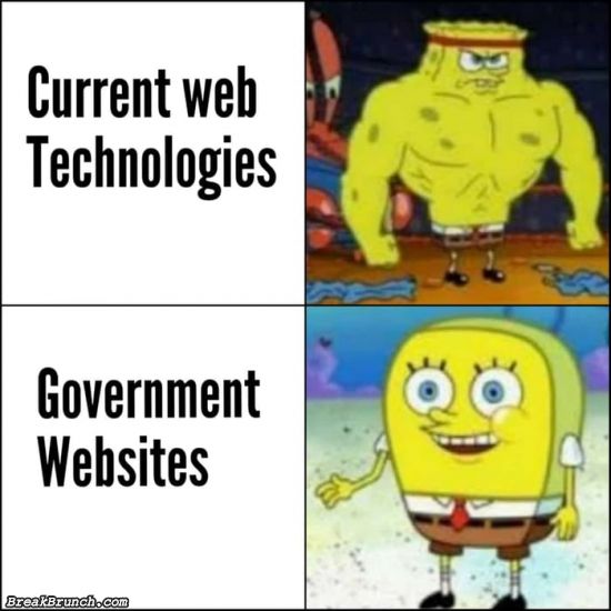 Government websites are still in stone age
