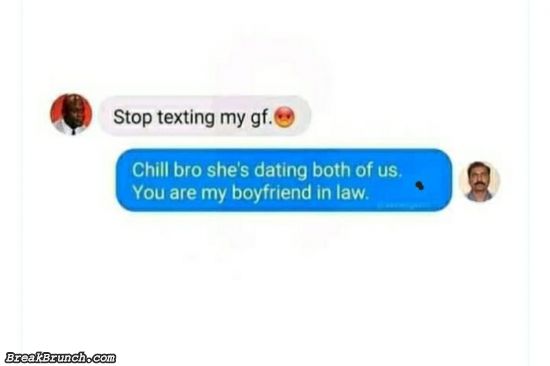 Stop texting my girlfriend