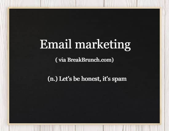 Hilarious Honest Dictionary – Email marketing
