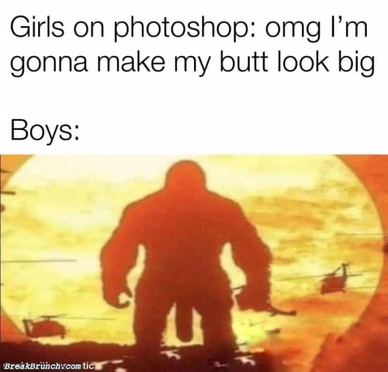 Boys and girls with photoshop