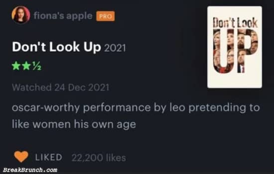 Best Don’t Look Up movie review