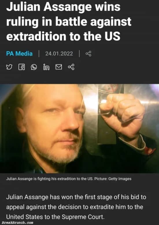 Julian Assange wins ruling in battle against extradition to the US