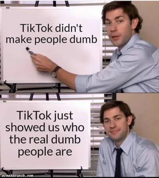 Tiktok just showed us who the real dump people are