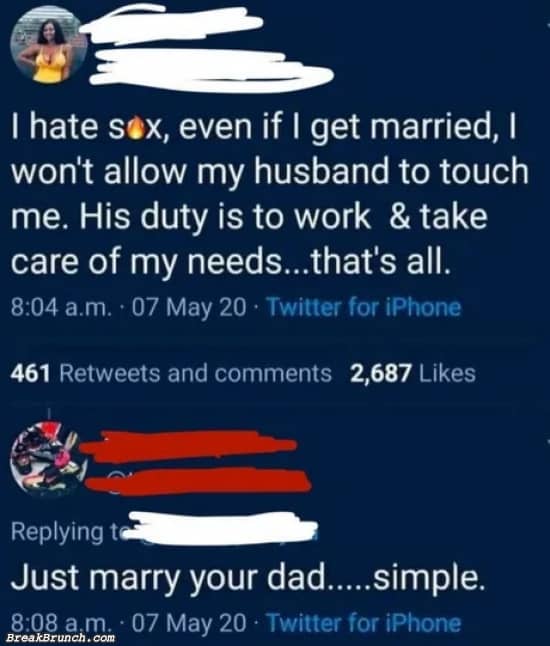 Just marry your dad