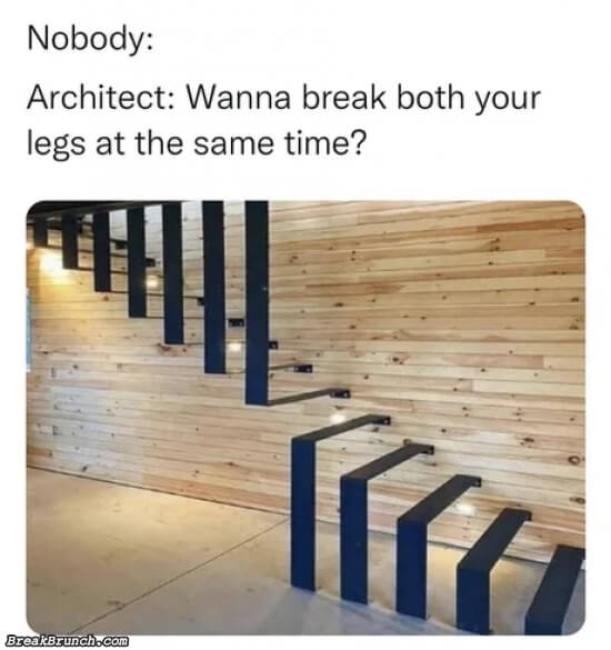 How to break both legs at the same time