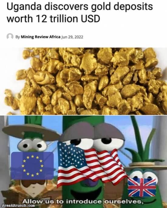 Allow us to introduce freedom, we do not want your gold