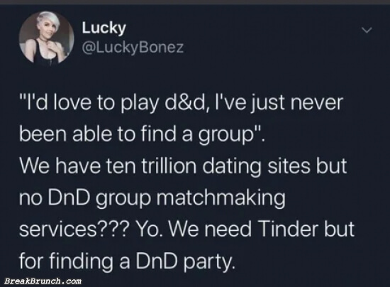 I want a Tinder but for finding D&D party