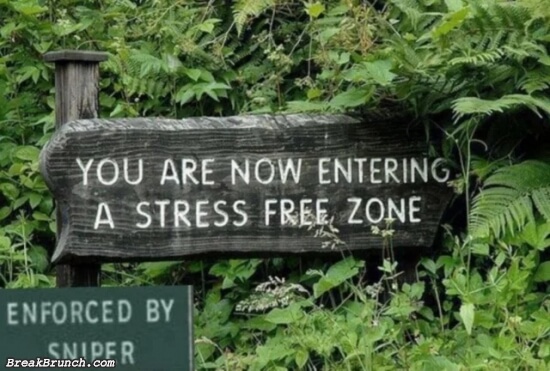 Entering stress free zone