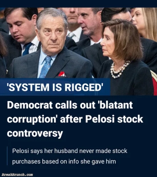 Blatant corruption after Pelosi stock controversy