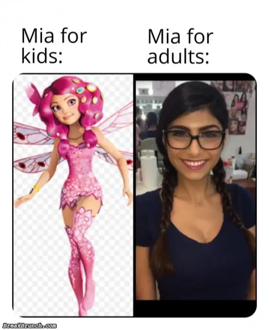 Mia for kid vs Mia for adult