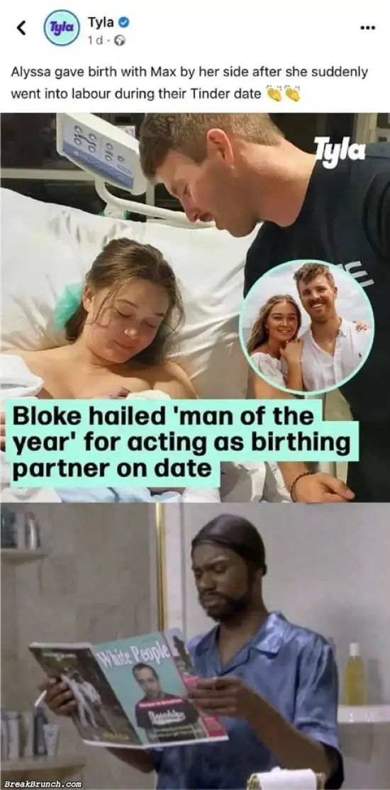 Gave birth with Tinder date