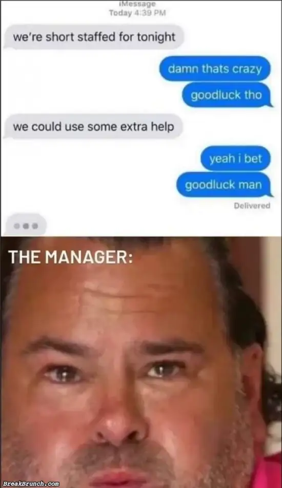 Poor manager