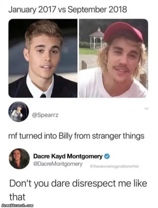 Insult to Billy from stranger things