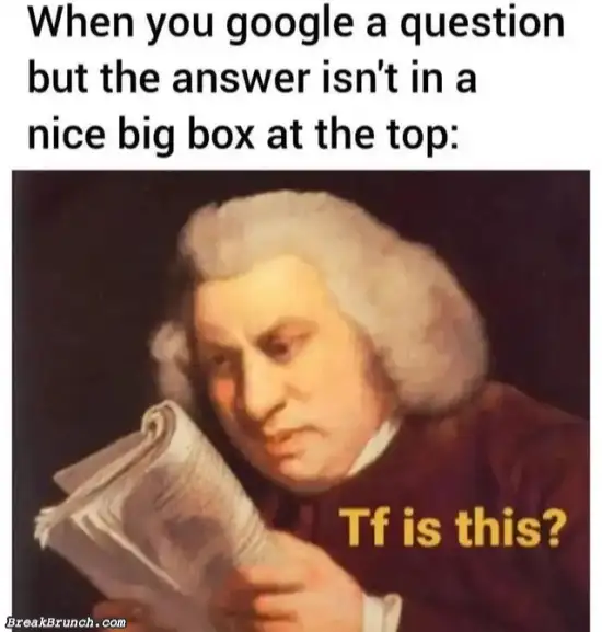 When you can’t find the answer on Google