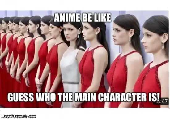 How to tell which one is main character in anime