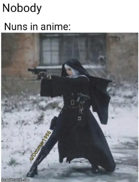 Nuns in anime