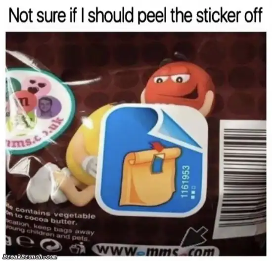 Should I peel the sticker